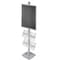 Azar Displays Sky Tower Display w/ 22"W x 28"H Snap Frame and 4 Brochure Pockets 300292-SLV - alternate 1